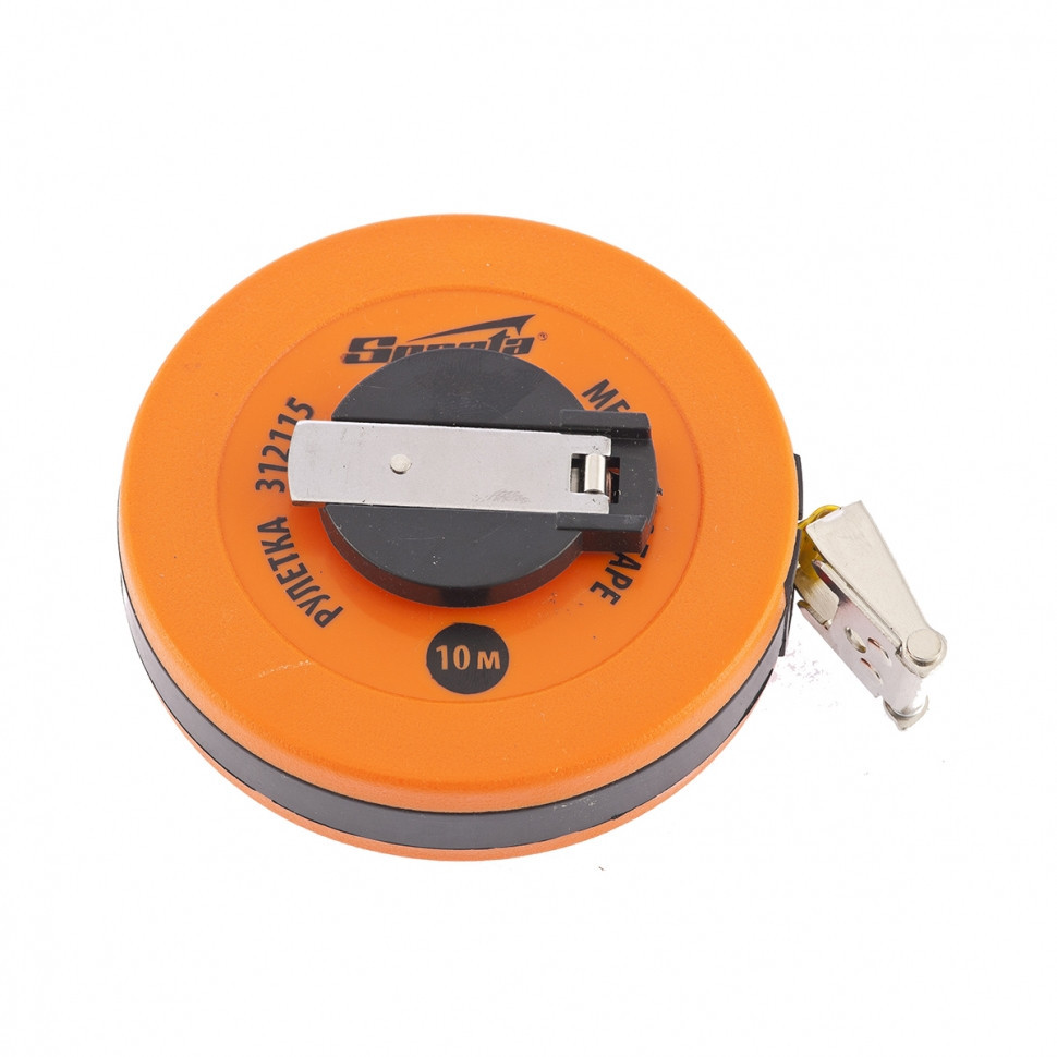 Рулетка геодезична, 30 м х 12,5 мм, стрічка ПВХ, закритий круглий корпус SPARTA Полтава - фото 1