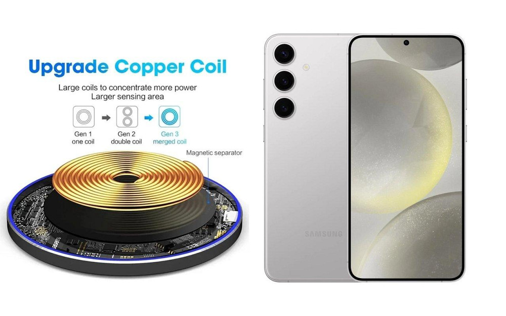 Бездротовий зарядний пристрій Copper до 30W для OnePlus 13, USB-C, LED Київ - фото 2