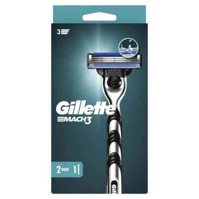 Бритва Gillette Mach3 с 2 сменными картриджами (7702018020706/7702018020676) Винница