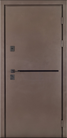 Дверь входная Гермес Форест 031 RAL 156 / ПВХ Дуб темный + молдинг 960х2050 мм Киев