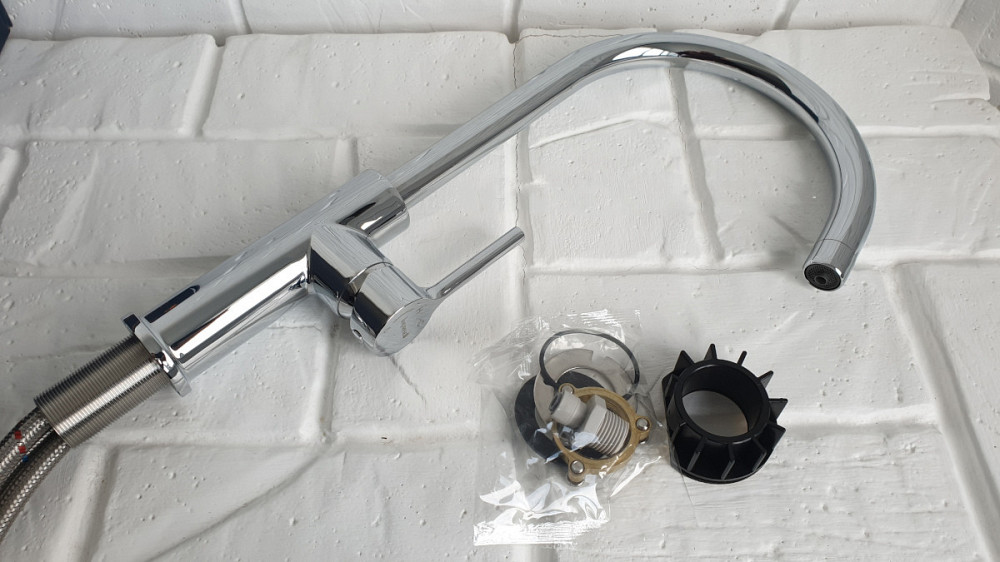 Змішувач для кухні з підключенням питної води IMPRESE PIVOT WD f03408501WD Київ - фото 2