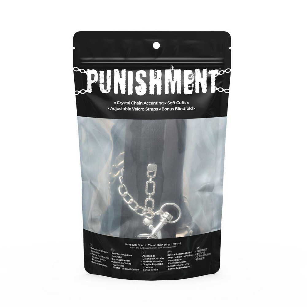 Наручники Punishment - Crystal Detail Handcuffs – Black Sex Aura Киев - изображение 4