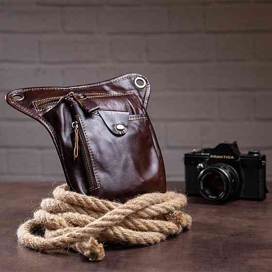 Сумка на пояс Коричневая (Vintage) Киев