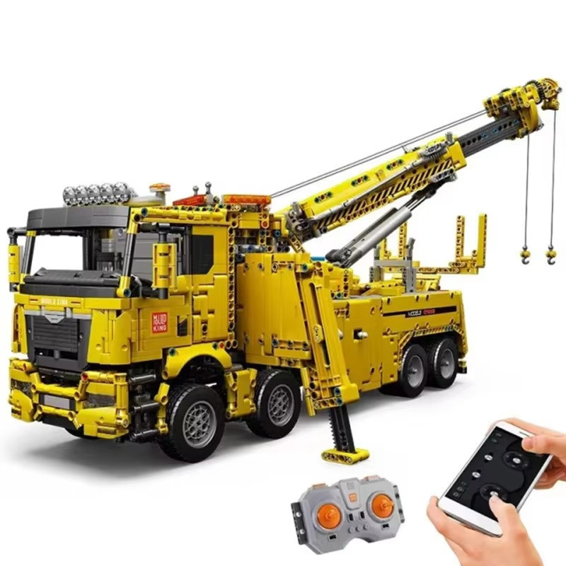 Конструктор Евакуатор-тягач з краном на дистанційному управлінні 4883 деталі, жовтий Кам'янець-Подільський - фото 3