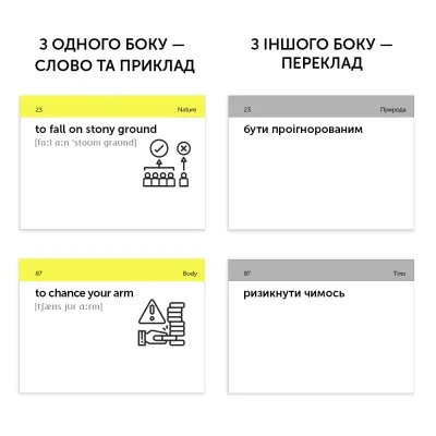 Обучающий набор English Student Карточки для изучения английского языка Idioms B1-B2 (укр.) (591225996) Винница - изображение 2