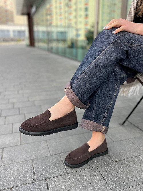 Zemira Балетки жіночі M.KRAFT T-79 коричневі (весна-осінь, замша натуральна) (5789) Коломыя - изображение 3