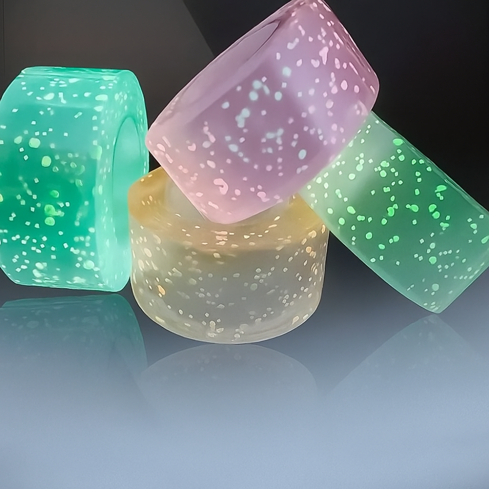 Двостороння флуоресцентна нано стрічка Bubble Kit | Скотч, що світиться в темряві, 3 м, різнокольоро Київ - фото 1