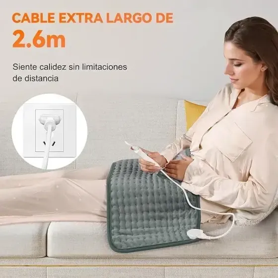 Електрична багатофункціональна, сіра легка велюрова грілка OneAmg 84*45см Луцьк