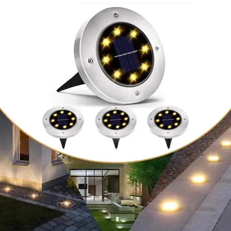 Садовый уличный светодиодный фонарь-подсветка на солнечной батарее 4шт Solar Pathway Lights Коломия - фото 1