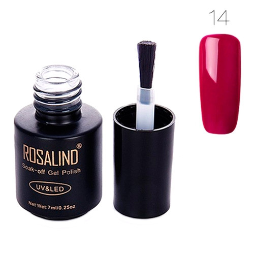 Гель-лак для нігтів манікюру 7мл Rosalind, шелак, 14 вишневий Вінниця - фото 1