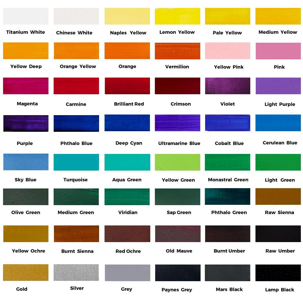 Акрилові фарби, Набір якісних акрилових фарб для малювання Mont Marte 48 шт х 36 мл, Відеоогляд! Кам'янець-Подільський - фото 7