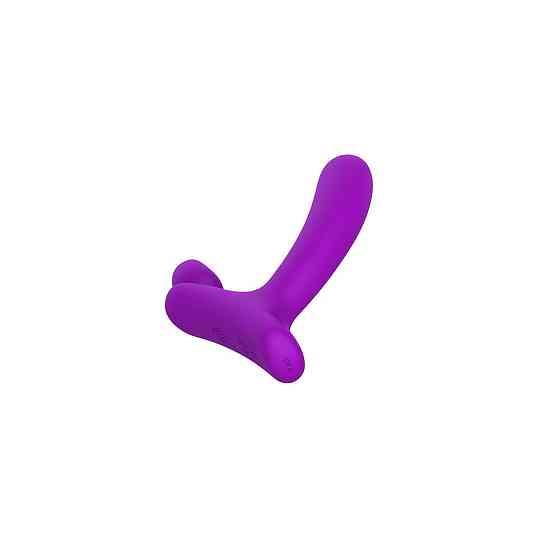Вибратор в форме буквы,, L,,со стимуляцией клитора и точки G Chisa Lust Ripple Horny, фиолетовый Sex Aura Киев