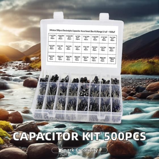 Електролітні конденсатори 510шт, 24 види для електроніки Київ