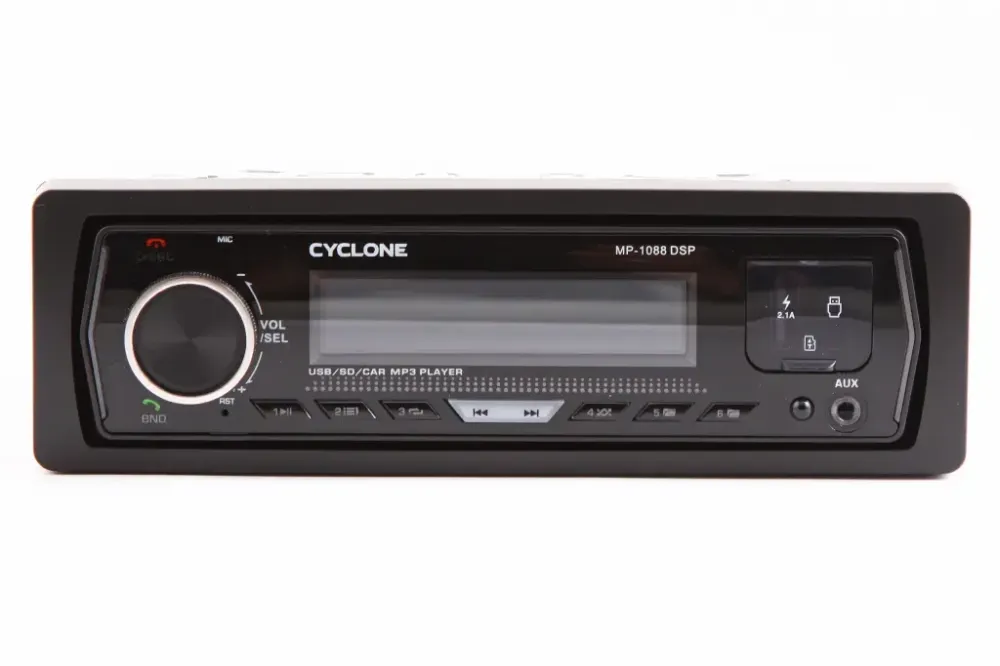 Автомагнітола Cyclone MP-1088 DSP BT/USB+USB Charge/MicroSD/ISO/ доп. розємом /ПДУ/CarMedia Вінниця - фото 1