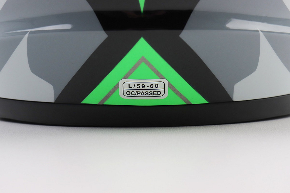 Шолом модуляр, закритий з відкидним підборіддям+відкидні окуляри BLD-159 L (59-60см), ЧОРНО-ЗЕЛЕНИЙ Киев - изображение 8