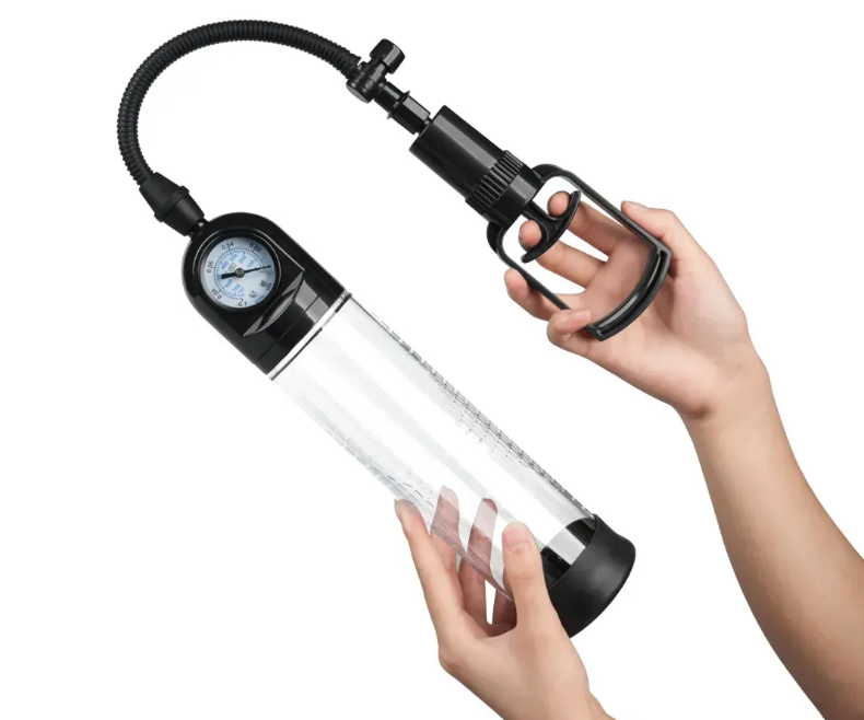 Вакуумна помпа з манометром CANWIN Penis Pump Men Powerup — P928 Sex Aura Київ - фото 4