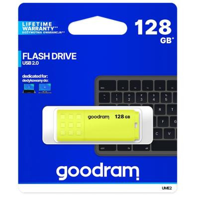 USB флеш накопитель Goodram 128GB UME2 Yellow USB 2.0 (UME2-1280Y0R11) Винница - изображение 3
