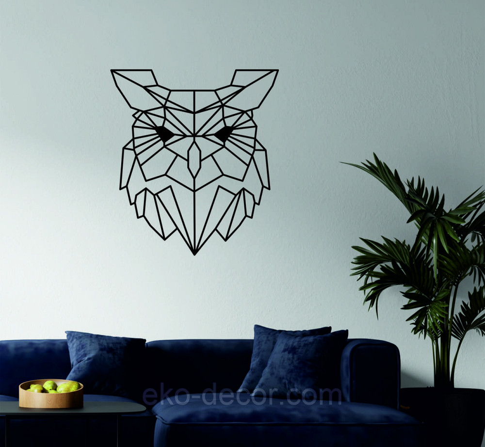 Настенный декор Панно «Сова» Декор на стену 70*63 см, Черный Киев - изображение 2