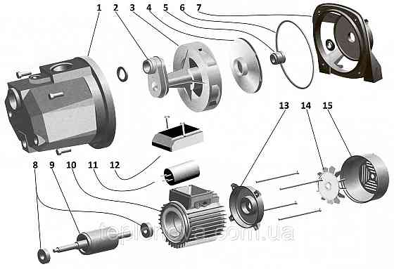 Насос центробежный Optima JET 80A-PL 0,8кВт чугун короткий Черновцы