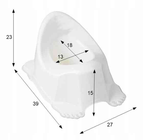 Горщик дитячий антиковзкий DUCK light gray Київ