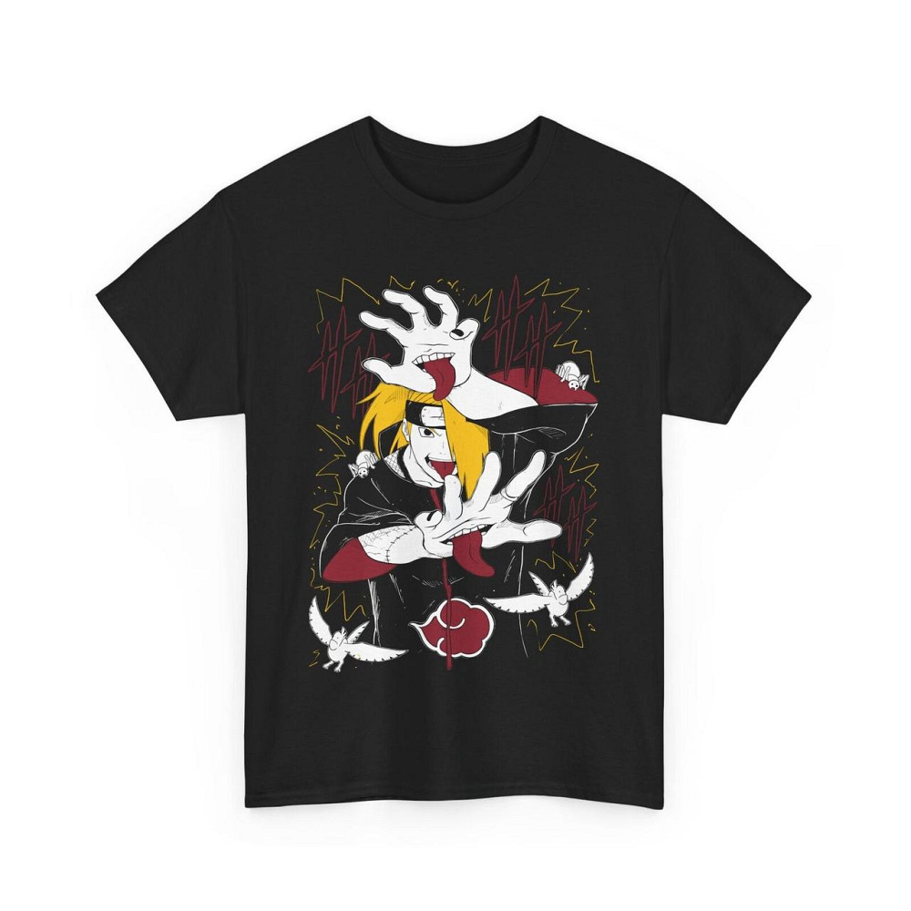 Футболка з аніме принтом Наруто оверсайз (S/M/L) Чорний AnimeJ0131 Дніпро - фото 4