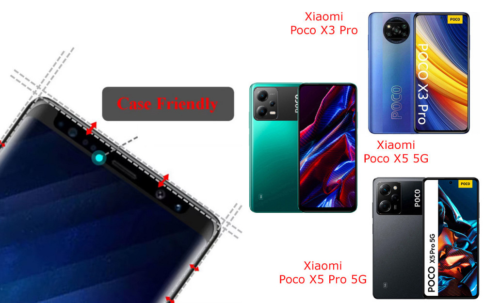 Защитное стекло HyperGlass Pro для Xiaomi Poco X3 Pro, X5 5G, X5 Pro 5G – максимальная чувствительность и Киев - изображение 4