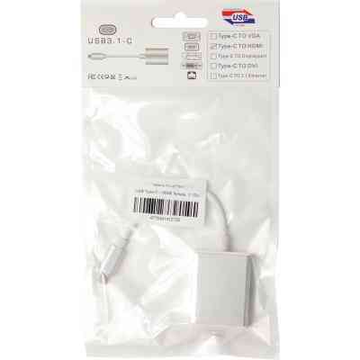 Перехідник Type-C to HDMI F 0.15m PowerPlant (KD00AS1272) Вінниця