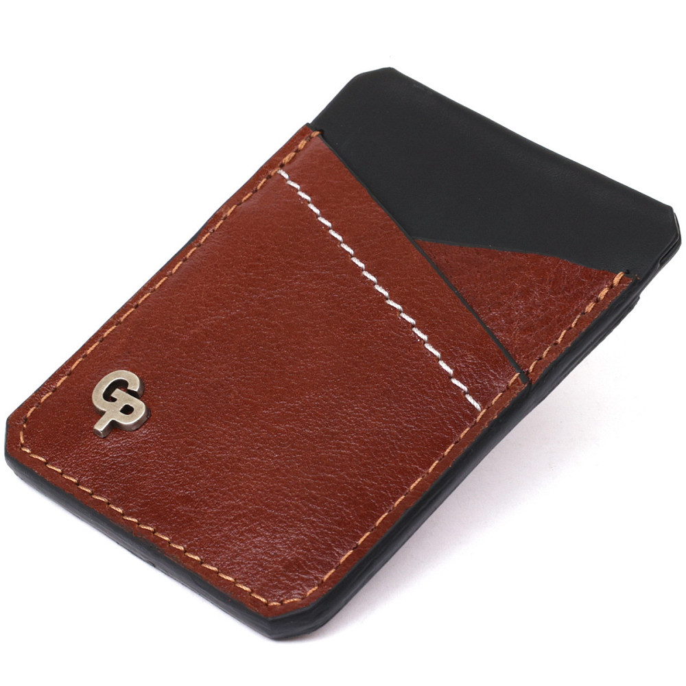 Чоловічий шкіряний картхолдер GRANDE PELLE 11364 Коричневий Київ - фото 1