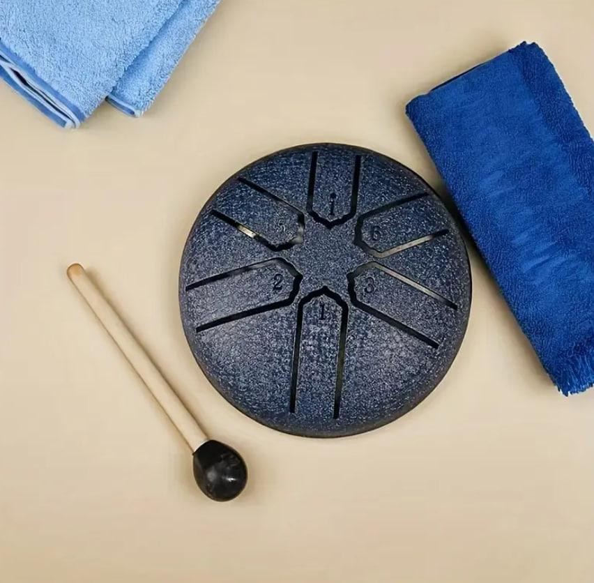 Глюкофон, 3-дюймовий сталевий язичковий барабан на 6 тонів, ідеальний ефірний інструмент для медитац Київ - фото 2