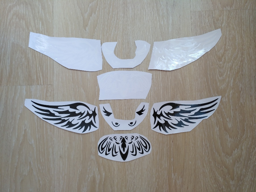 Наклейка на авто Сова на задній значок автомобіля Київ - фото 1