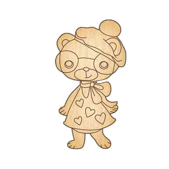 Заготовка броши для раскрашивания 