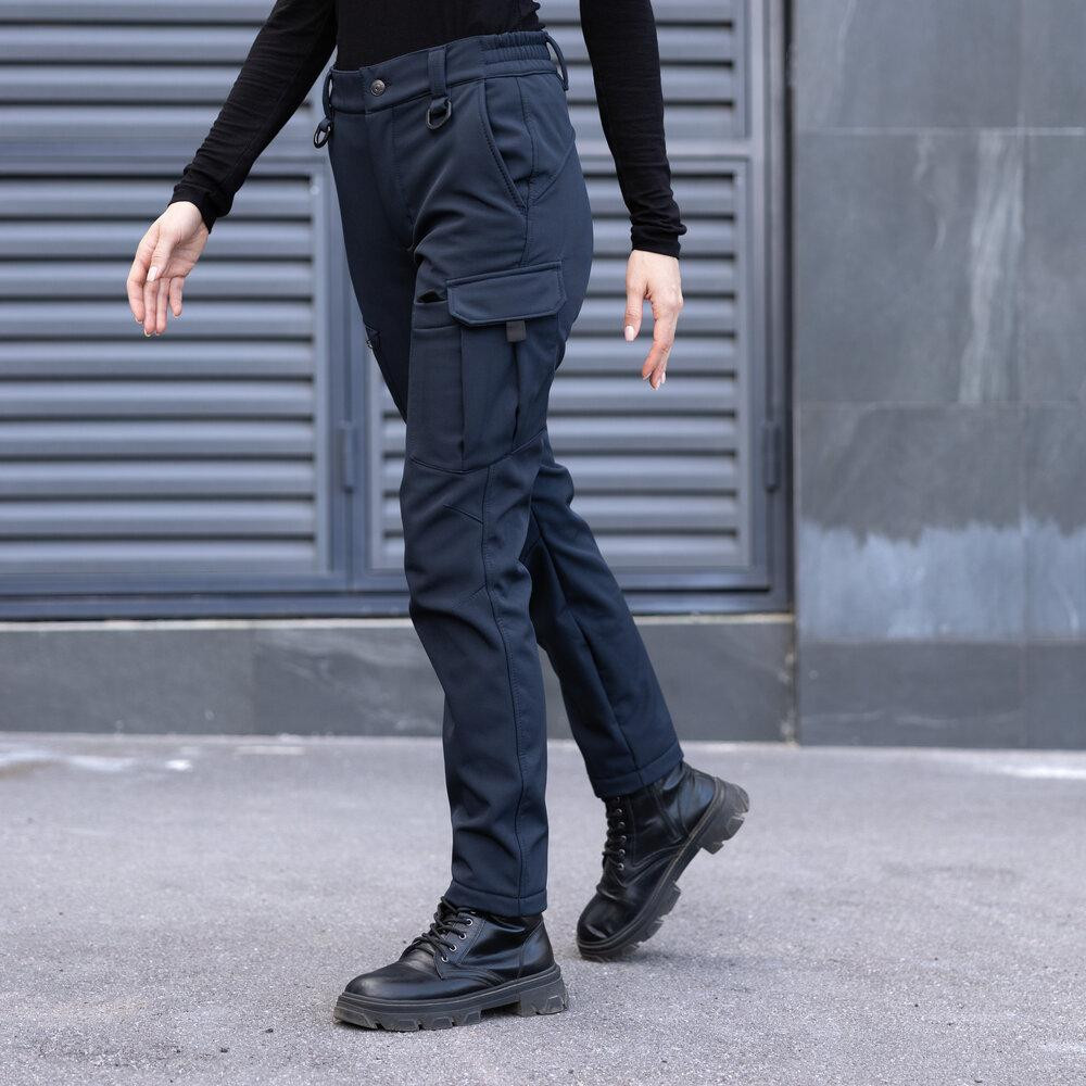 Темно-синие женские брюки-карго Pobedov Static Киев - изображение 2