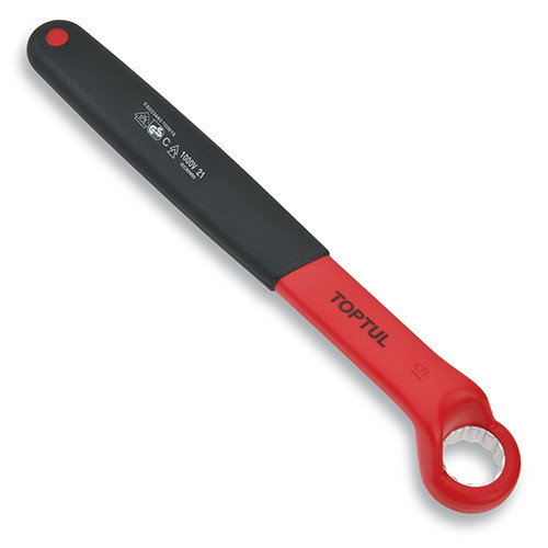 Ключ накидний односторонній (кут 75°) 19мм 1000V VDE TOPTUL AAAW1919V4 Одеса - фото 1