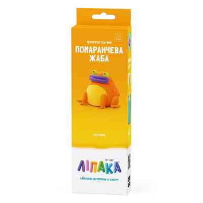 Набор для творчества Lipaka пластилину, Помаранчева жаба (30124-UA01) Винница