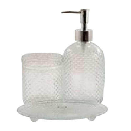 Набір для ванної кімнати 3в1 (мильниця, стакан, диспенсер) TS24S08A Interos Житомир