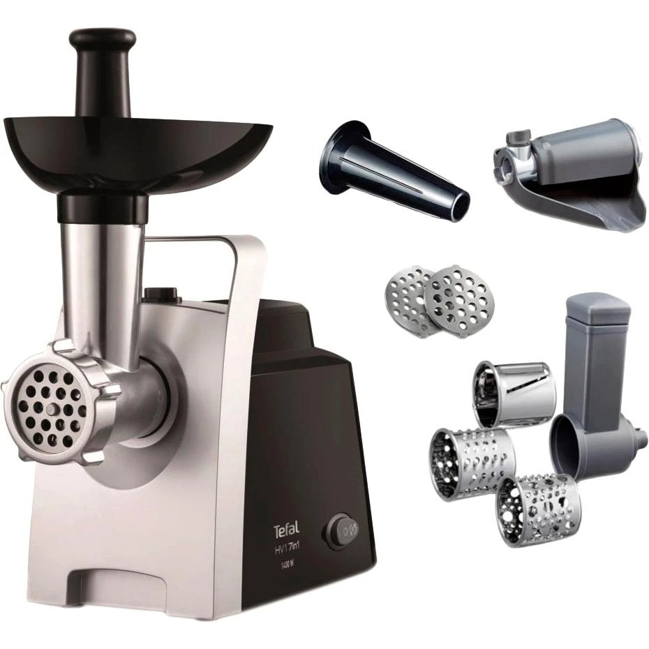 М'ясорубка Tefal NE109838 сріблястий з чорним Харків - фото 1