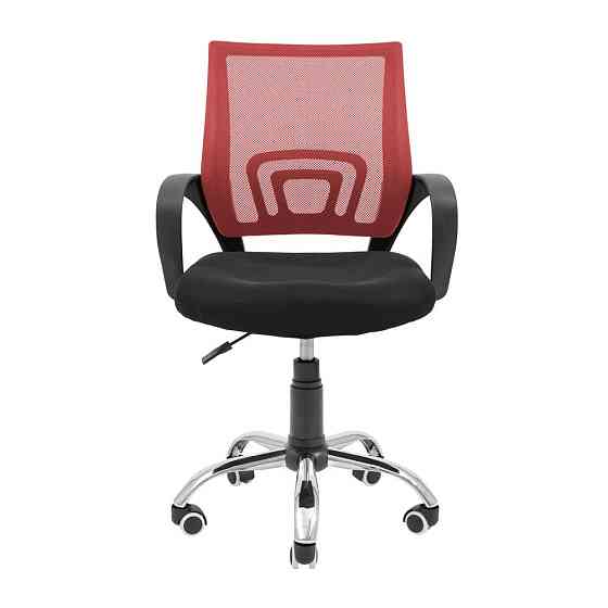 Офісне крісло керівника Richman Spider Piastra Хром Чорно-червоний Дніпро