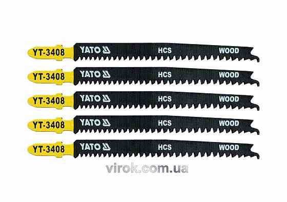 Полотно для електролобзика(дерево) YATO : 13TPI, L= 115 мм. Уп. 5 Шт. [50/250] Одесса