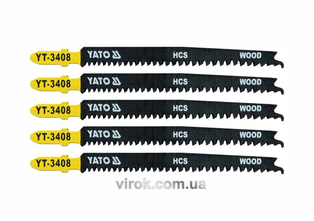 Полотно для електролобзика (дерево) YATO: 13TPI, L = 115 мм. Уп. 5 шт. [50/250] Одеса - фото 1