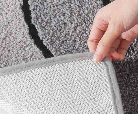 Коврик для ванной и душа коврик для ног в ванную комнату,микрофибра,атискользящий 50х80 см,серые волны Кам'янець-Подільський