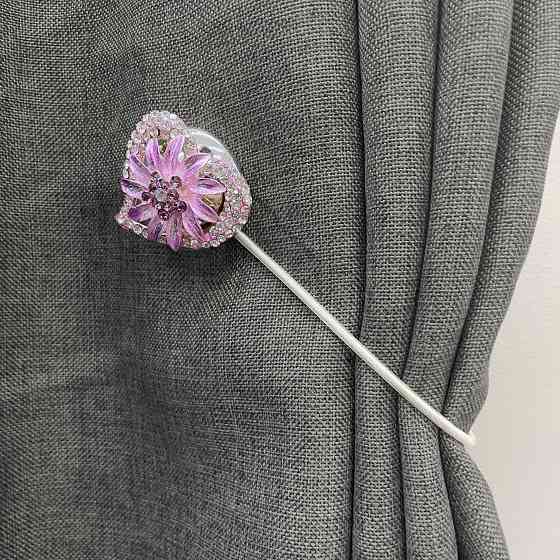 Магніти для штор та гардин "Amour" набір 2 шт Бузковий (81-244) Київ