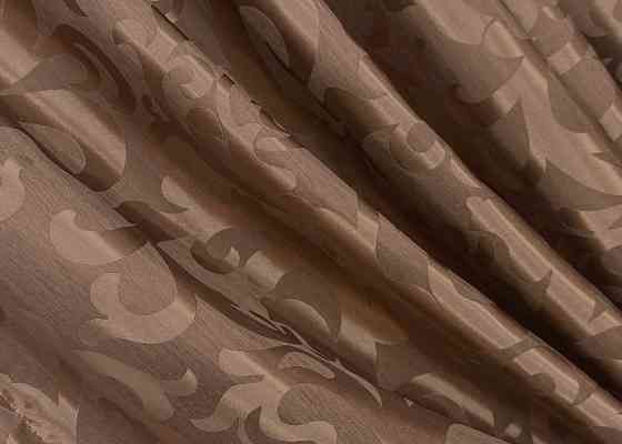 Комплект готових штор VR-Textil Жакард Вензель № 478ш Світло-коричневий 200х290 см 2 шт (32-307) Київ