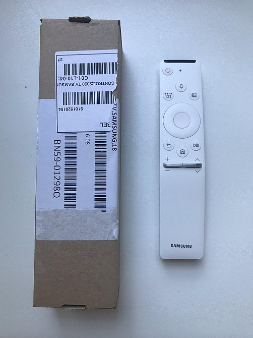 Пульт Samsung белый оригинальный bluetooth смарт голосовой BN59-01298Q для тв Самсунг телевизора универсальный Каменское - изображение 2