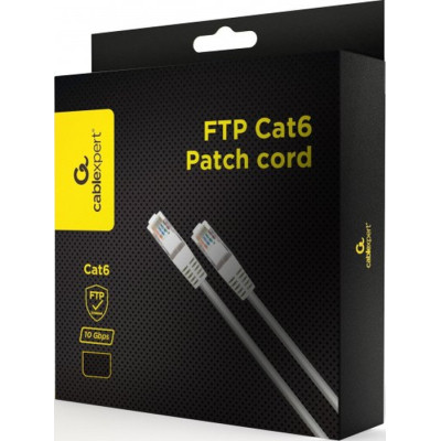 Патч-корд 5м FTP cat 6 CCA gray Cablexpert (PPB6-5M) Вінниця - фото 3