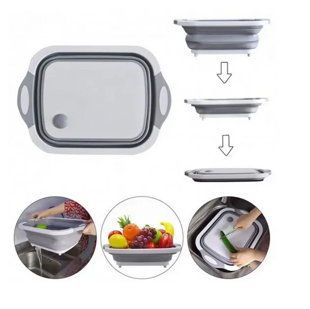 Миска- Доска разделочная Folding Cutting Board 3в1 (складная разделочная доска) Одесса - изображение 3