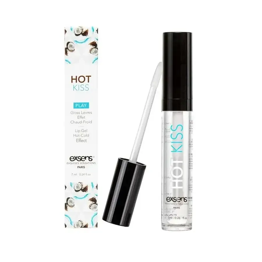 Стимулювальний блиск для губ EXSENS Coconut Hot Kiss 7 мл, зігріває та охолоджує Львів - фото 2