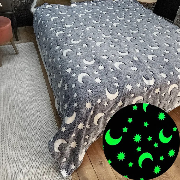 Светящийся плед для детей и подростков Blanket kids Magic Star 150х100 см, Одеяло со звездами JO-94 Львов - изображение 11