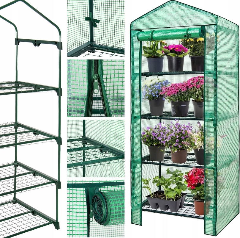 Теплиця парник з полицями Avko Garden AGH1404 (30301404) міні теплиця для балкона і тераси Київ - фото 8