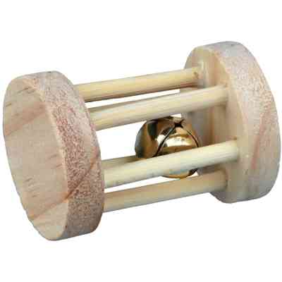 Іграшка для гризунів Trixie валик з дзвінком 3.5х5 см бежева (4011905061832) Вінниця