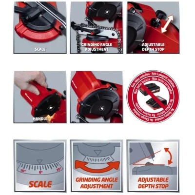 Точильный станок Einhell для заточки цепей GE-CS 18 Li - Solo, 18В PXC (без АКБ и ЗУ) (4499940) Винница - изображение 3